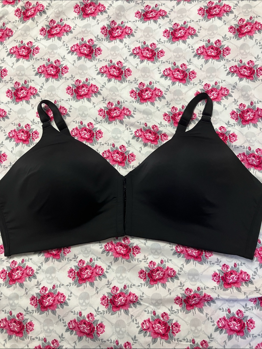 Torrid Dream Wire-Free Front-Close Bra Sz 42C Black - Picture 3 of 8